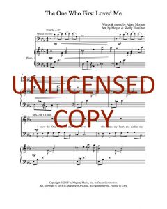 The One Who First Loved Me Choral (PDF download)