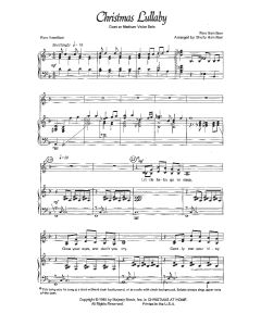 Christmas Lullaby - Piano/Vocal Duet (PDF download)
