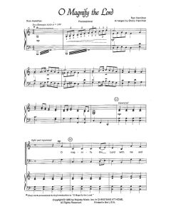 O Magnify the Lord - Piano/Vocal Choral (PDF download)