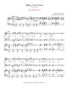 Make A Joyful Noise - Choral (PDF download)