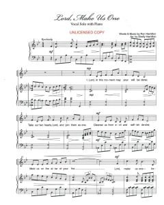 Lord, Make Us One - Wedding Duet (PDF download)