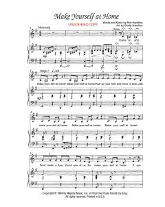 Make Yourself At Home - Children's Choral (PDF download)