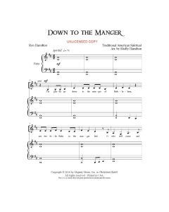 Down to the Manger - Children's Choral (PDF download)