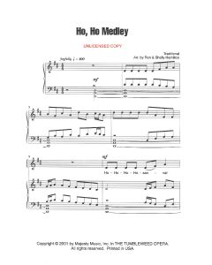 Ho, Ho Medley - Children's Choral (PDF download)