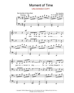 Moment of Time - SATB Piano/Vocal (PDF download)