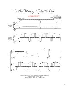 When Morning Gilds the Skies - Shelly Hamilton Piano Duo (PDF download)