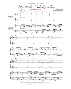 My Faith Looks Up to Thee - Shelly Hamilton Piano Duo (PDF download)