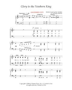 Glory to the Newborn King - Choral (PDF download)