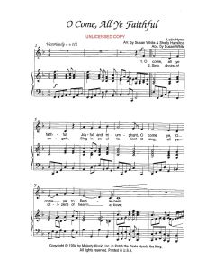 O Come, All Ye Faithful - Children's Choral (PDF download)