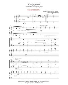 Only Jesus - Choral (PDF download)