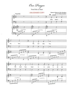 Our Prayer - Wedding Duet (PDF download)