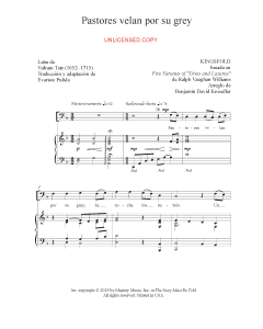 Pastores velan por su grey - While Shepherds Watched Their Flocks by Night (PDF download)