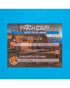 Patch Club Super Sailor Certificate (Quantity: 1)