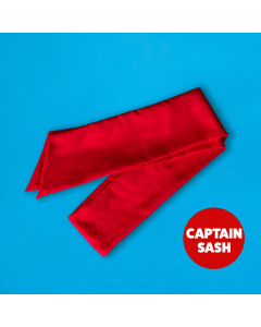 Red Captain's Sash - Cannot ship Media Mail