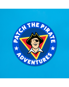 Patch the Pirate Adventure Sticker (3" Round)