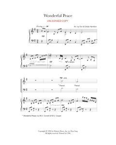 Wonderful Peace - Choral Medley (PDF download)