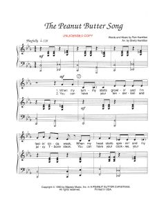 The Peanut Butter Song - Children's Choral (PDF download)