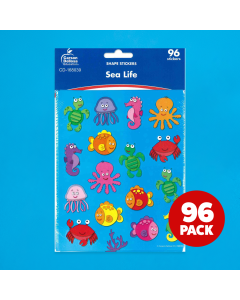 Treasure Chest Stickers/8 stickers (2 sheets per pack) - Cannot ship Media Mail.