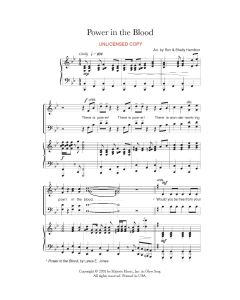 Power in the Blood - Choral Medley (PDF download)