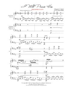 I Will Praise Him - Shelly Hamilton Piano Duo (PDF download)