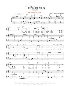 The Praise Song Piano/Vocal (PDF download)