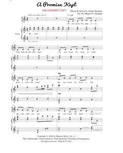 A Promise Kept - Children's Choral (PDF download)