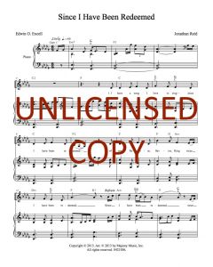 Since I Have Been Redeemed Piano/Vocal (PDF download)