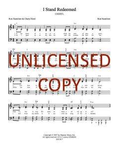 I Stand Redeemed - Hymn Style (PDF download)