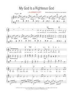 My God Is a Righteous God Piano/Vocal (PDF download)