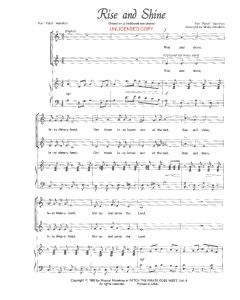 Rise and Shine - Children's Choral (PDF download)