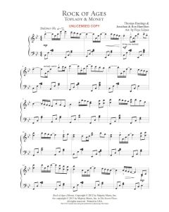 Rock of Ages- Fay Lopez Piano Solo (PDF download)