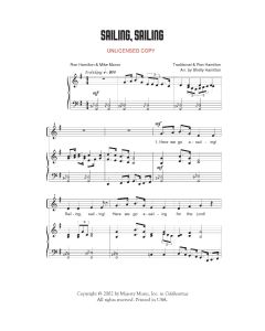 Sailing, Sailing - Children's Choral (PDF download)