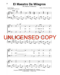 El Maestro de Milagros (Master of Miracles) Choral Book with Easter script (PDF download)