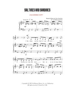 Saltines and Sardines - Children's Choral (PDF download)