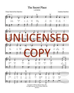 The Secret Place - Hymn Style (PDF download)