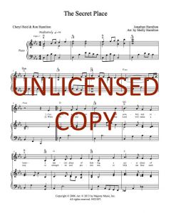 The Secret Place Piano/Vocal (PDF download)