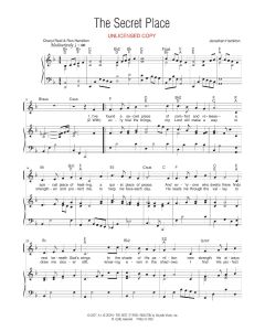 The Secret Place - Vocal Solo (PDF download)
