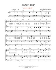 Servant's Heart - Vocal Solo (PDF download)
