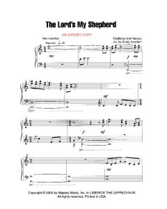 The Lord's My Shepherd - Children's Choral (PDF download)