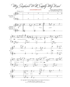 My Shepherd Will Supply My Need - Shelly Hamilton Piano Duo (PDF download)
