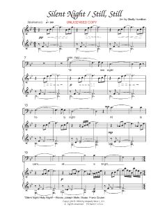 Silent Night/Still, Still - Piano/Vocal Choral (PDF download)