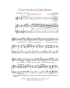 O Let the Snow Come Down - Children's Christmas (PDF download)
