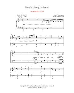 There's a Song in the Air - Choral (PDF download)