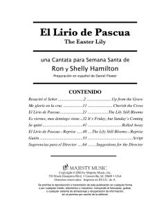 El lirio de Dios libro coral (The Easter Lily) 