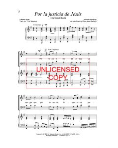 Por la justicia de Jesus (The Solid Rock)
