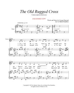 The Old Rugged Cross - Chldren's Choral  (PDF download)