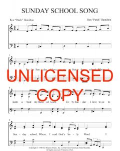 The Sunday School Song - Patch Praises (PDF download)
