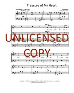 Treasure of My Heart - Piano/Vocal (PDF download)