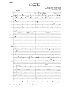 The Story Must Be Told Orchestration (PDF download)