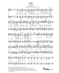 Vis! (Arise!) - French Hymn Style (PDF download)